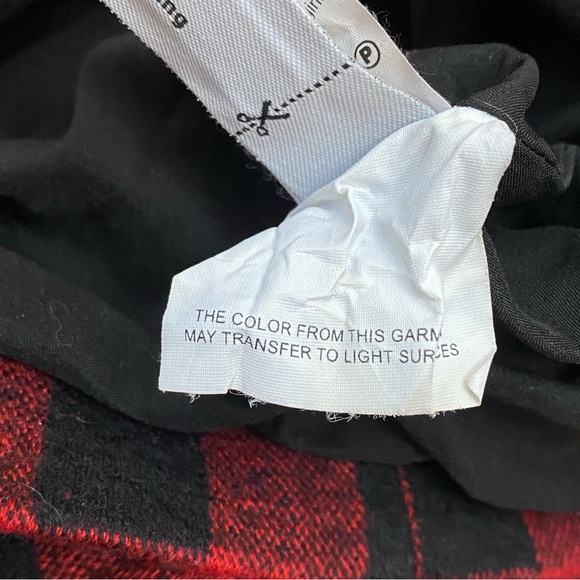 MADEWELL Red Buffalo Check Gamine Plaid Wool Blend Mini Skirt Size 2 - Picture 11 of 12